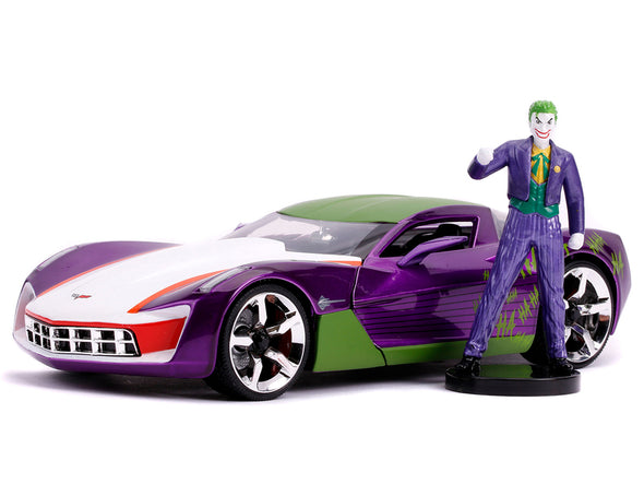 2009-corvette-stingray-joker-figure-dc-comics-1-24-diecast