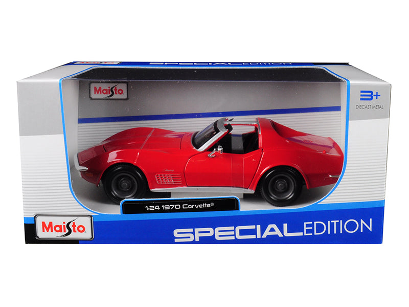 1970 Chevrolet Corvette Red 1/24 Diecast - [Corvette Store Online]