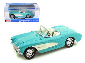 1957 Chevrolet Corvette Turquoise 1/24 Diecast - [Corvette Store Online]