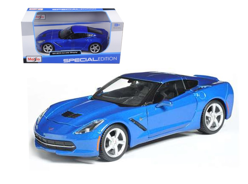 2014 Corvette C7 Stingray Coupe Blue 1/24 Diecast