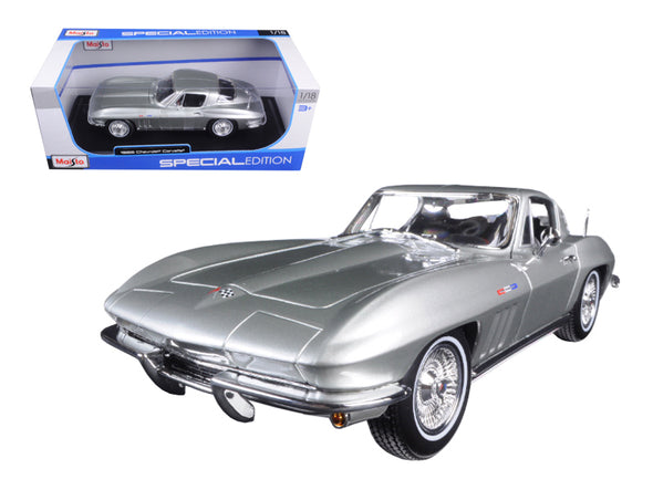 1965 Chevrolet Corvette Silver 1/18 Diecast - [Corvette Store Online]