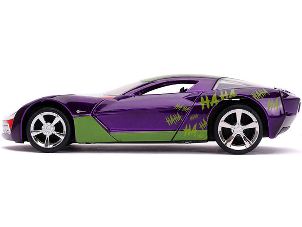 2009 Corvette Stingray Joker DC Comics Hollywood Rides 1/32 Diecast