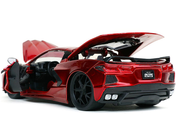 2020-corvette-stingray-c8-candy-red-bigtime-muscle-1-24-diecast