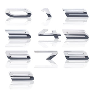 Corvette Custom HP Billet Chrome Badge | Numbers ONLY - [Corvette Store Online]