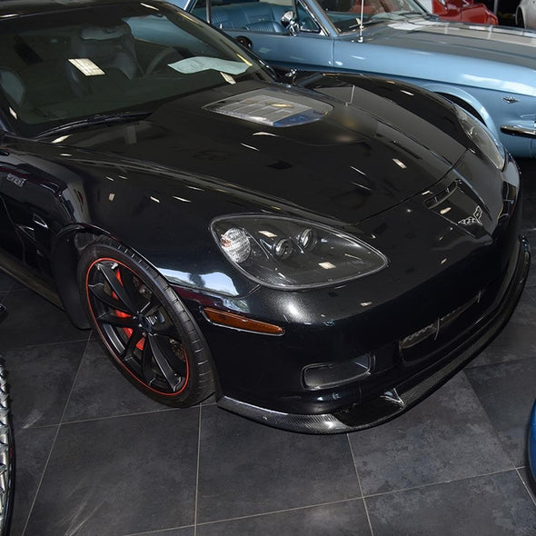 C6 Corvette ZR1 Style Front Splitter Carbon Fiber 2006-13 C6 Z06, Grand Sport