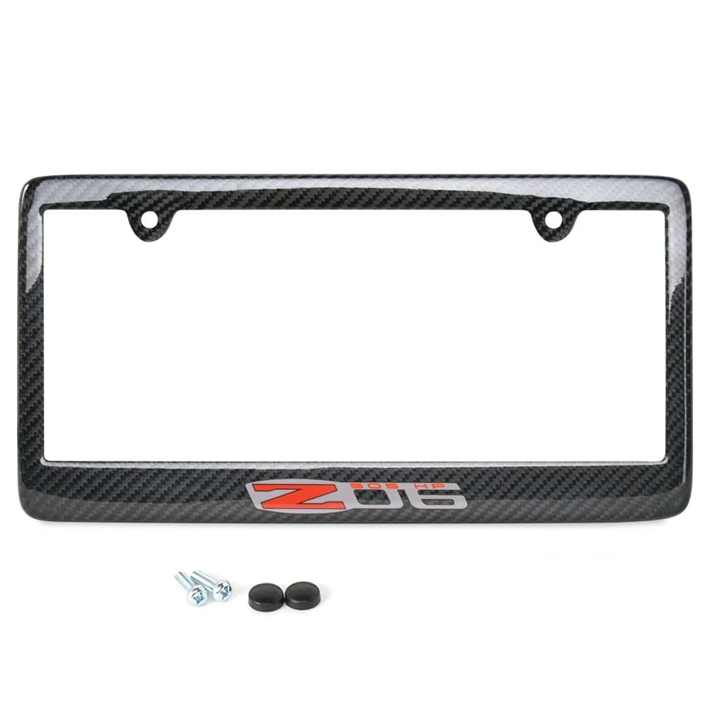 C6 Corvette Z06 2006 - 2013 Carbon Fiber License Plate Frame