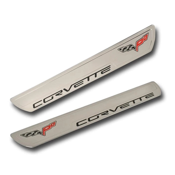 c6-corvette-with-logo-billet-door-sill-protector
