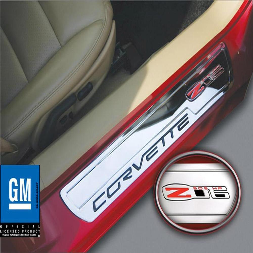C6 Corvette Custom Painted Door Sill Guards - CA main image 0