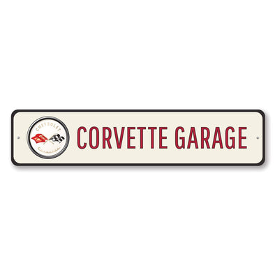 Corvette Garage - Aluminum Sign