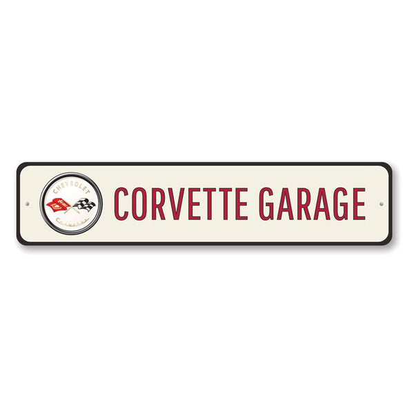 Corvette Garage - Aluminum Sign