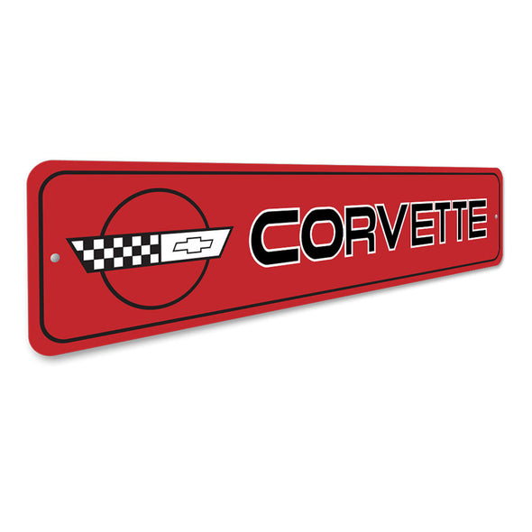 C4 Corvette Aluminum Street Sign