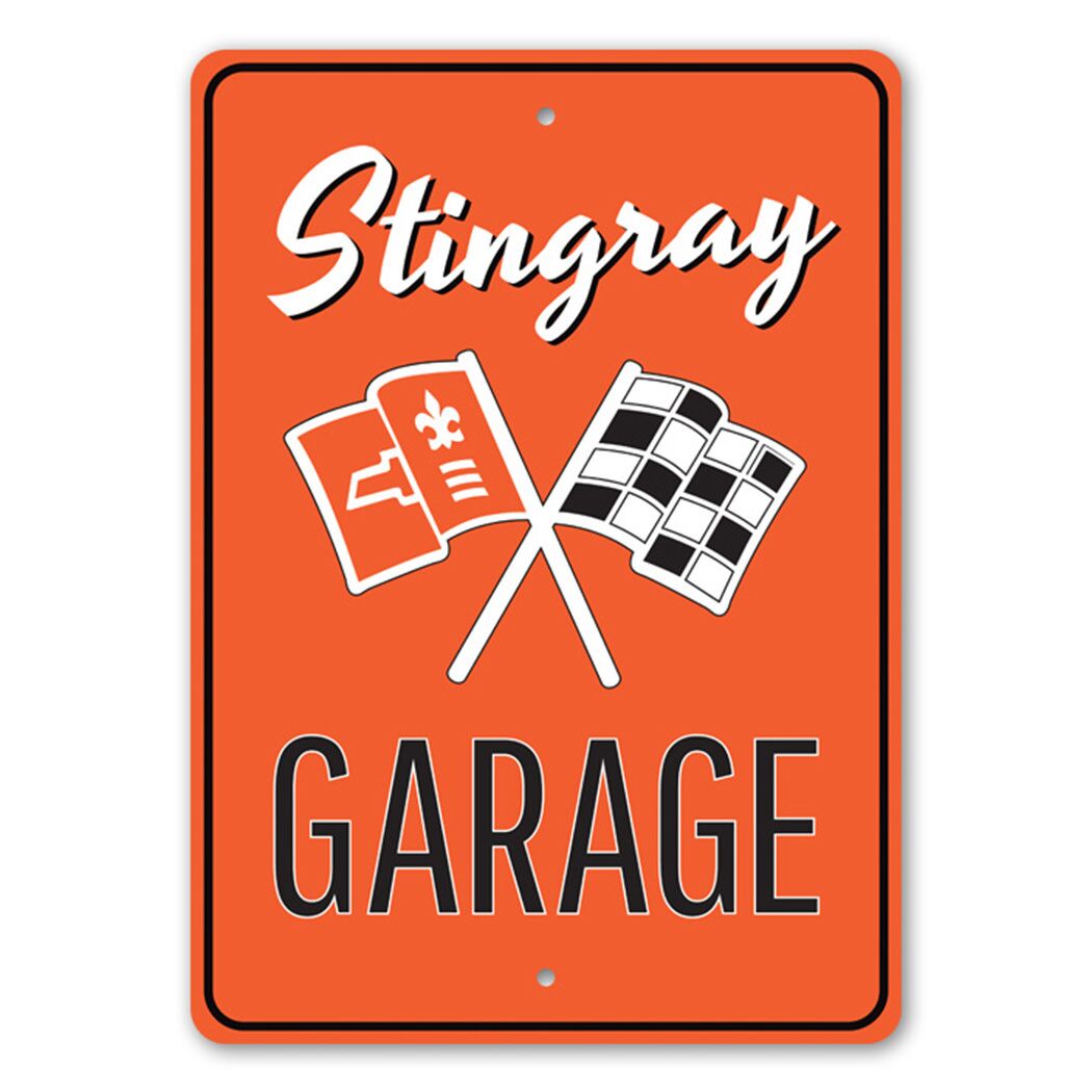 Corvette Stingray Garage - Aluminum Sign