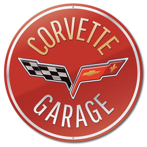 C6 Corvette Garage Car Sign