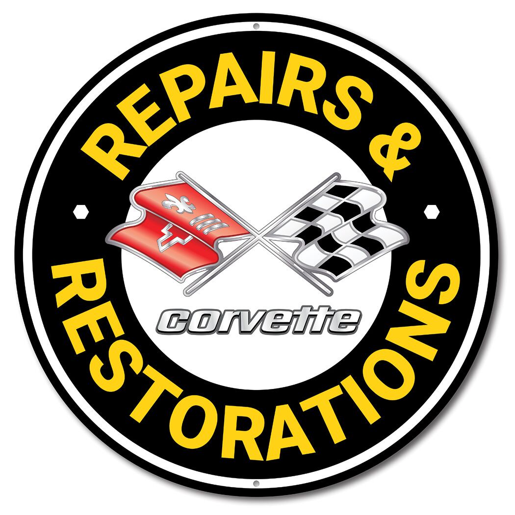 C3 Corvette Repairs and Restoration Car Sign