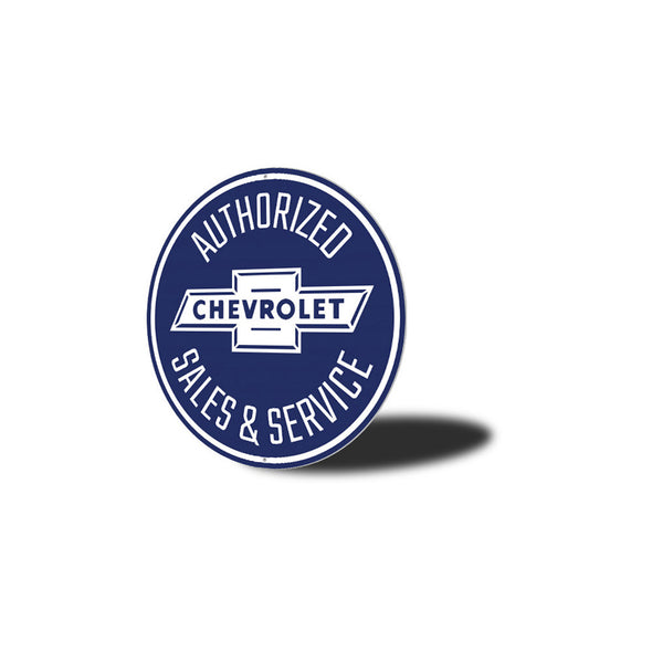 Authorized Chevrolet Sales and Service - Aluminum Sign