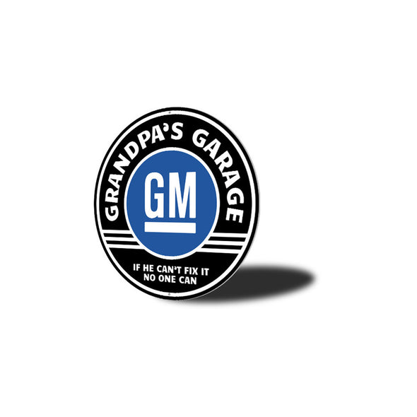 Grandpa's GM Garage - Aluminum Sign
