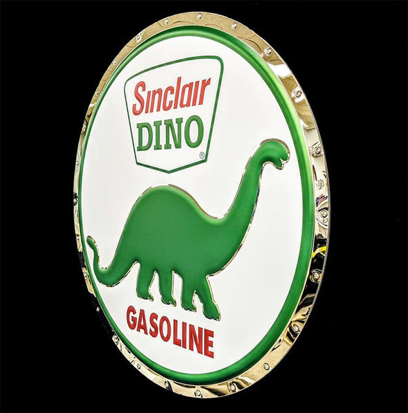 Sinclair Dino Metal Sign