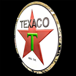 Texaco Circle Metal Sign