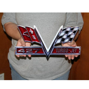 c2-corvette-427-turbo-jet-emblem-steel-sign