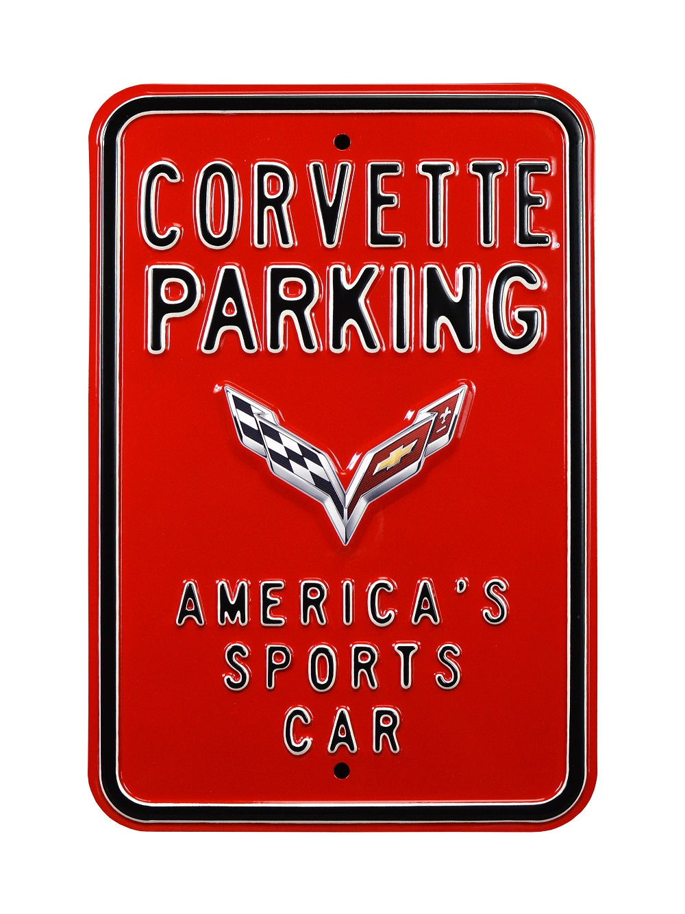 C7 Corvette Steel Parking Sign