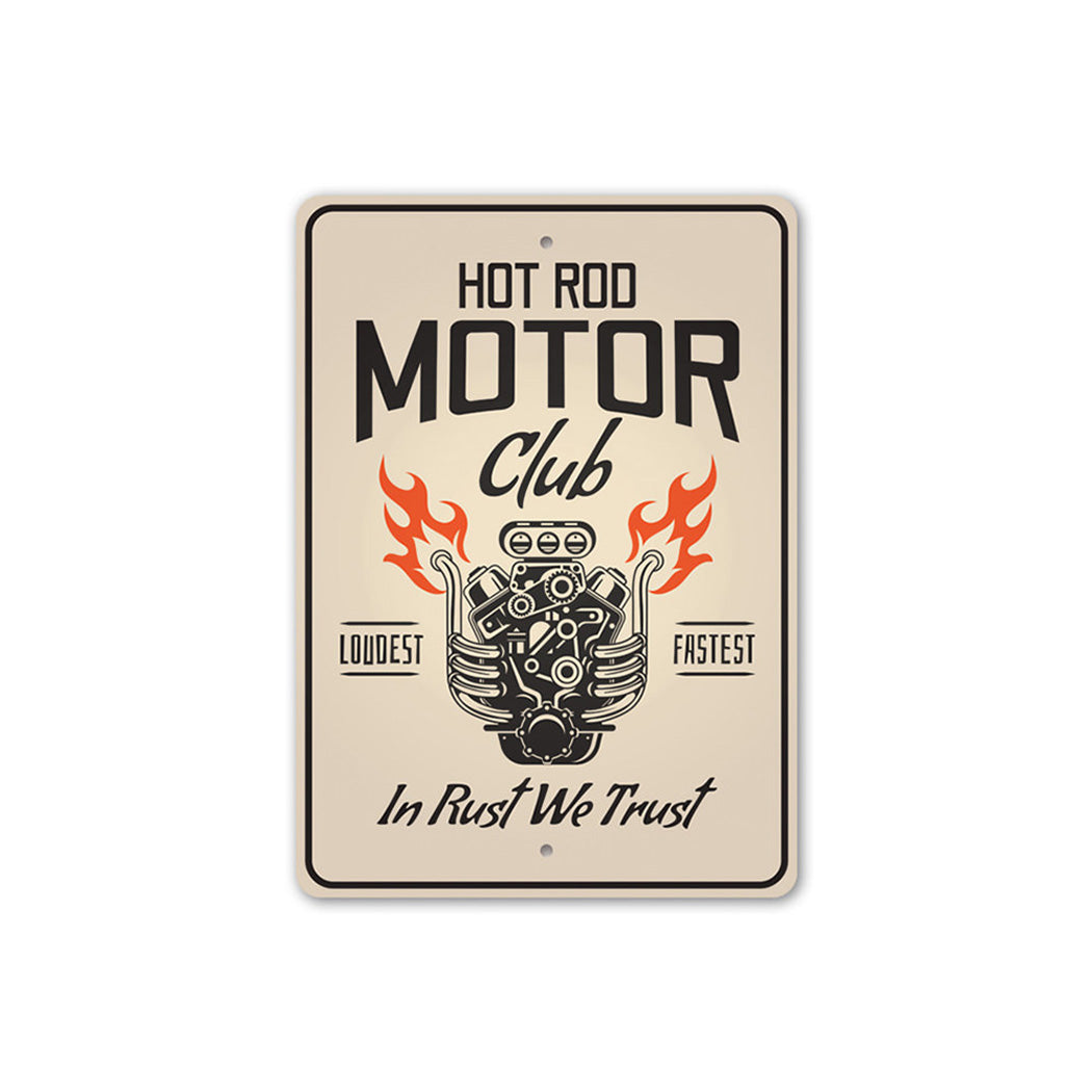 Hot Rod Motor Club - Aluminum Sign