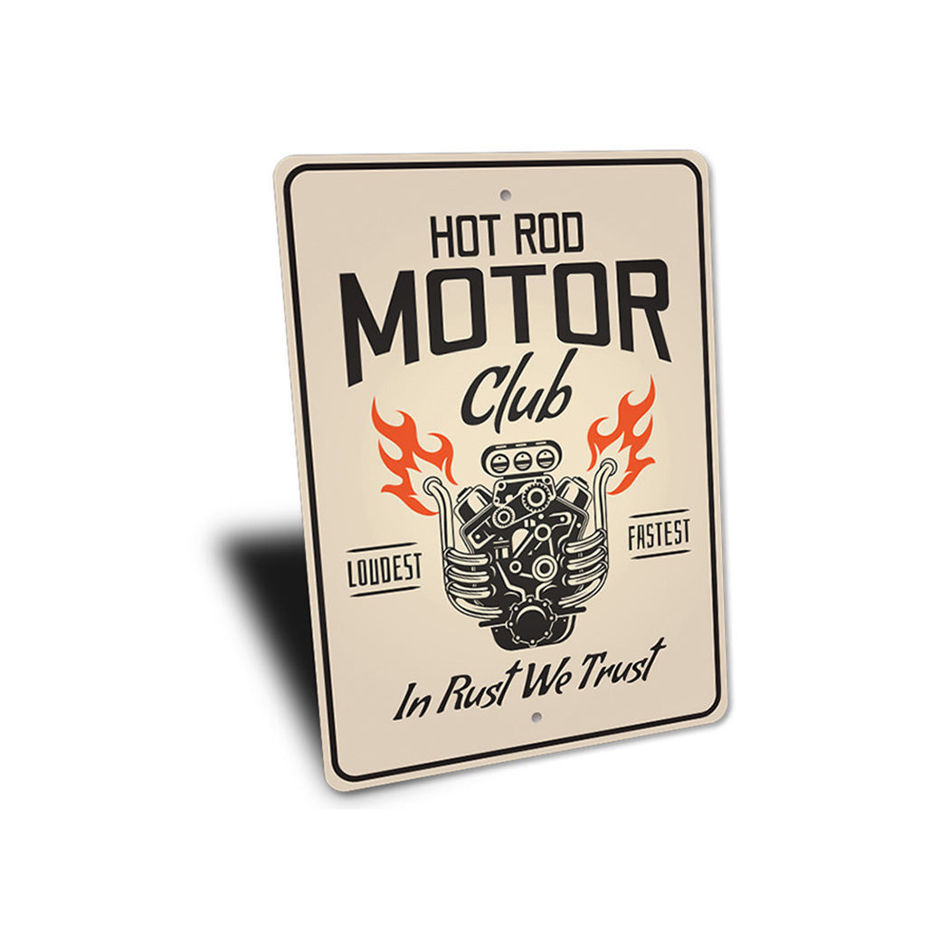 Hot Rod Motor Club - Aluminum Sign