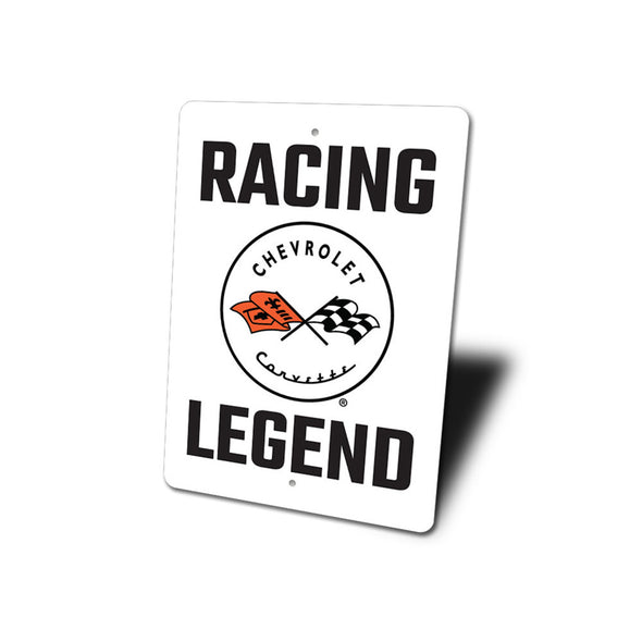 C1 Chevy Corvette Racing Legend - Aluminum Sign