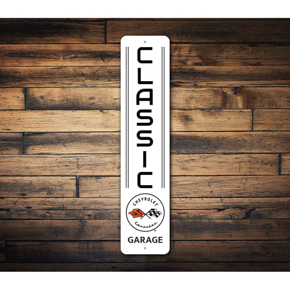 C1 Chevy Corvette Classic Garage - Aluminum Sign