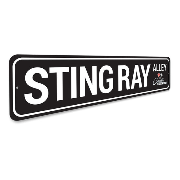 Sting Ray Alley C2 Corvette - Aluminum Street Sign