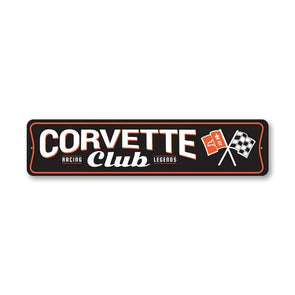 C2 Corvette Club Racing Legends- Aluminum Sign