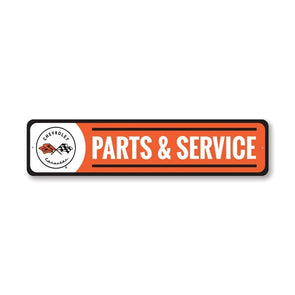 C1 Corvette Parts and Service - Aluminum Sign