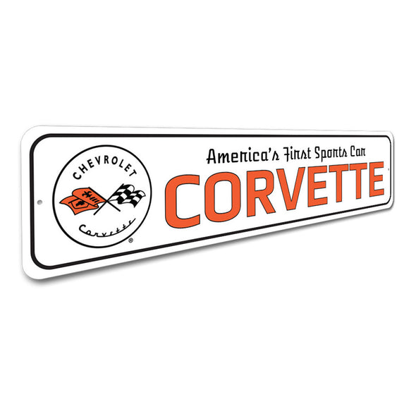 C1 Corvette America's First Sports Car - Aluminum Sign