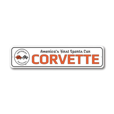 C1 Corvette America's First Sports Car - Aluminum Sign