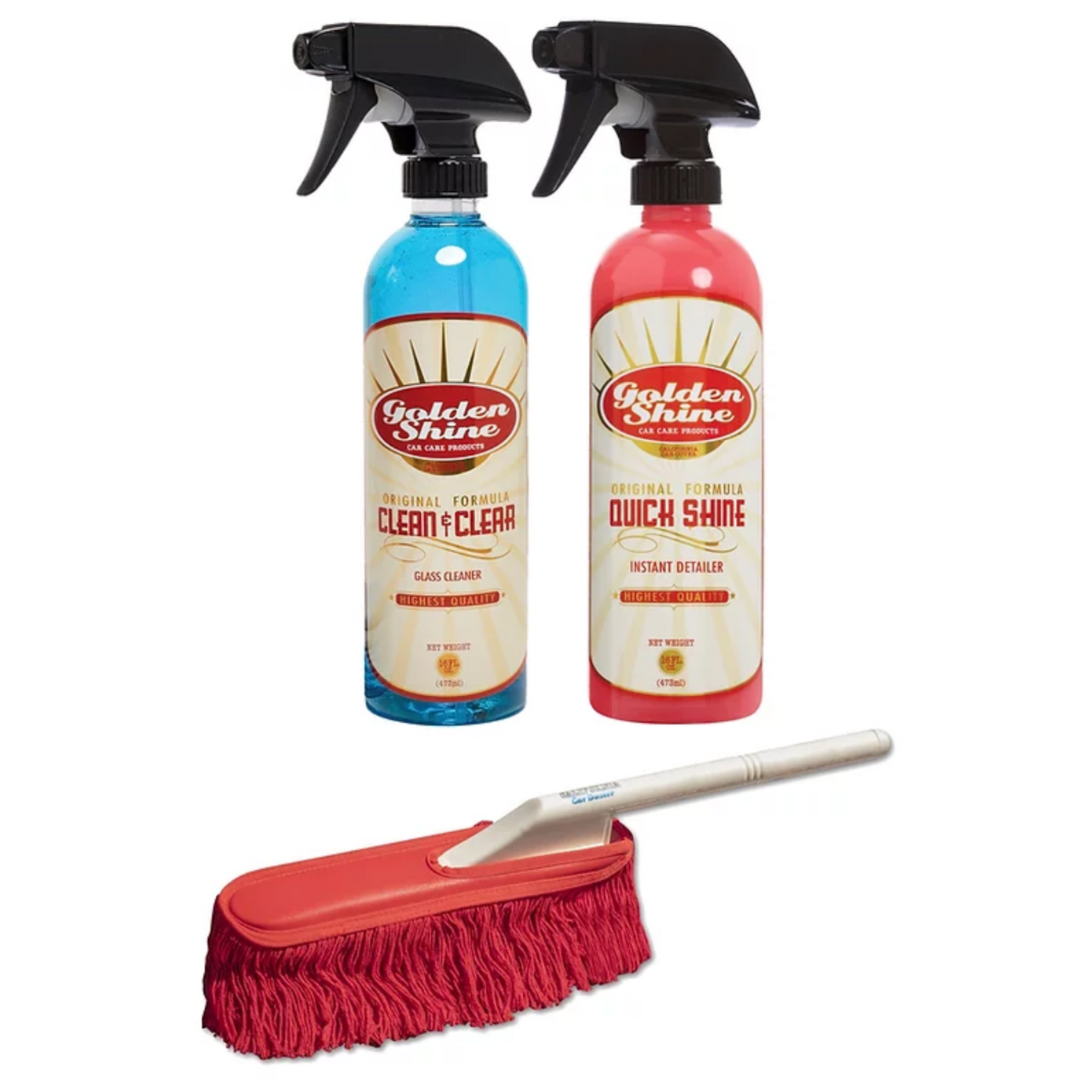 Golden Shine Premium Car Wash Kit with Bucket and Towel 90927K