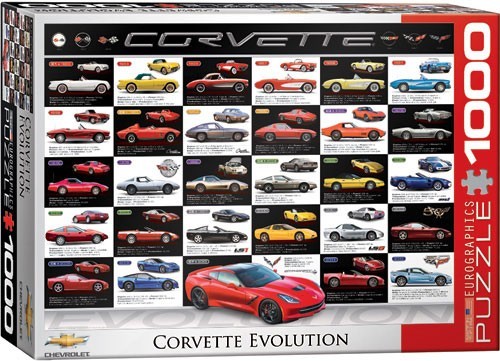 Corvette Evolution 1000-Piece Puzzle - [Corvette Store Online]