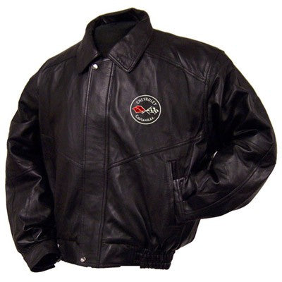 C1 Corvette Lamb Bomber Jacket - [Corvette Store Online]