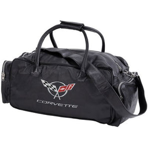C5 Corvette Duffle Bag 24" Black - [Corvette Store Online]