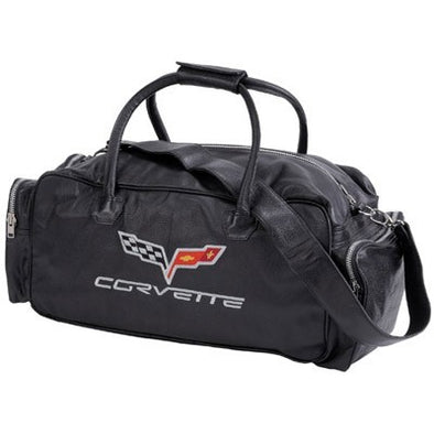 C6 Corvette Duffle Bag 24" - Black - [Corvette Store Online]