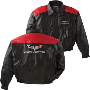 C6 Corvette Color Block Lambskin Jacket - [Corvette Store Online]