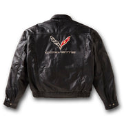C7 Corvette Lambskin Bomber Jacket - [Corvette Store Online]
