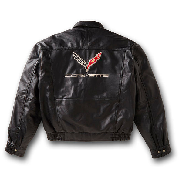 C7 Corvette Lambskin Bomber Jacket - [Corvette Store Online]