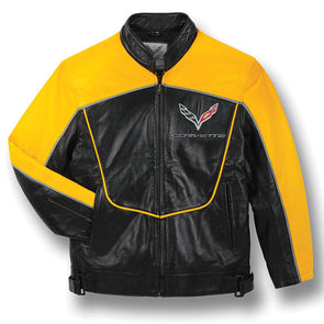 C7 Corvette Leather Racing Jacket - [Corvette Store Online]