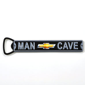 Chevy Bowtie Man Cave Steel Bottle Opener
