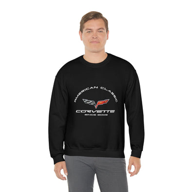 C6 Corvette Crew Neck Long Sleeve Heavy Duty Sweatshirt