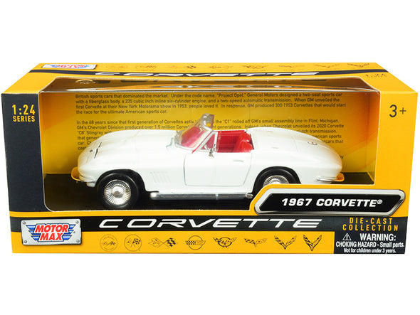 C1-C8 Corvette Generations 1/24 Diecast Set "History of Corvette" by Motormax