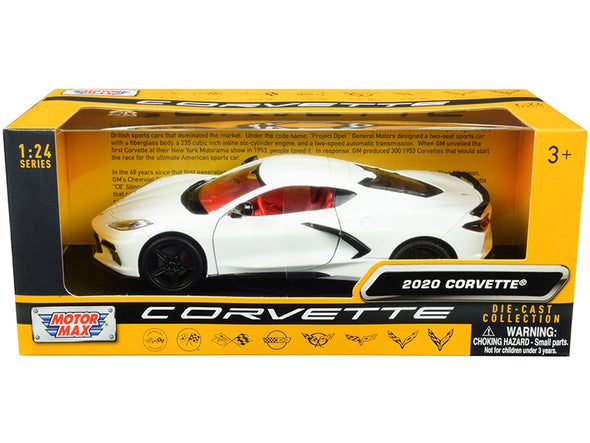 2020 C8 Corvette Stingray 1/24 Diecast "History of Corvette" by Motormax