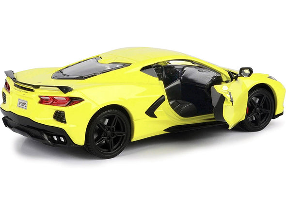 2020-corvette-c8-stingray-yellow-timeless-legends-1-24-diecast