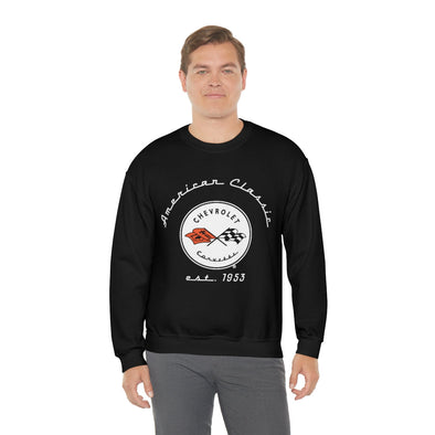 C1 Corvette Crew Neck Long Sleeve Heavy Duty Sweatshirt