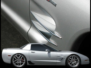 C5 & Z06 Corvette Billet Chrome Side Spears 1997-2004 - [Corvette Store Online]