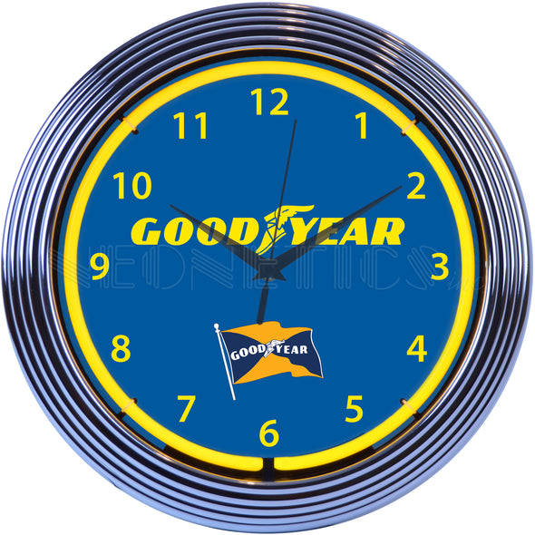 Goodyear Tires Neon Clock